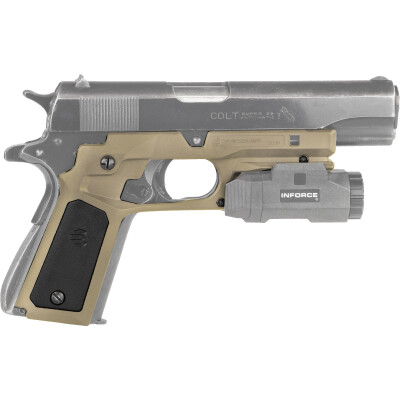 Recover Tactical CC3P 1911 Grip and Rail System Tan/Black