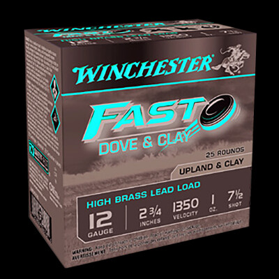 Winchester Fast Dove & Clay 12 Gauge Shotshell 2-3/4" #7.5 Shot 1 oz
