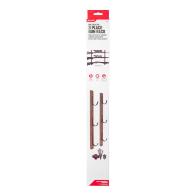 Allen Gun Collector Hardwood 3 Gun Rack Brown/Black