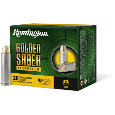 Remington Golden Saber Defense .357 Magnum Ammo 125 Grain BJHP
