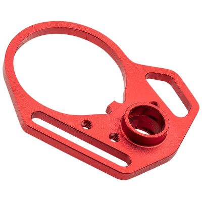 Strike Industries AR-15 End Plate/Castle Nut Red