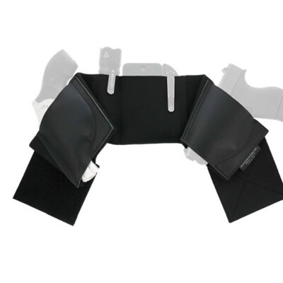 Galco Underwraps Belly Band 2.0 Holster Ambidextrous Medium Elastic/Leather Black