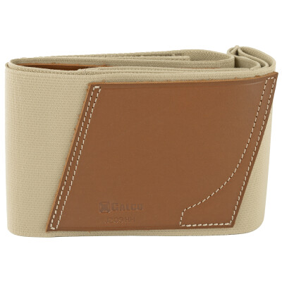 Galco Underwraps 2.0 Belly Band Holster for Most Firearms Ambi Leather Khaki