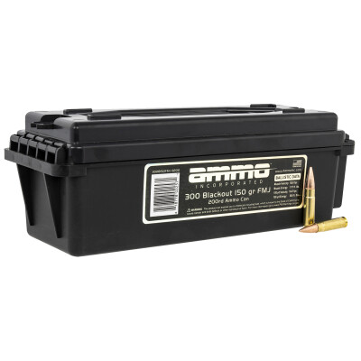 Ammo Inc. .300 AAC Blackout Ammunition 200 Rounds FMJ 150 Grain