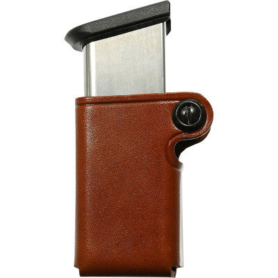 Galco SMC Single Mag Case 9mm/.40 Double Stack Magazine Leather Tan