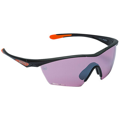 Beretta Clash Shooting Glasses Purple Lens Black Frame