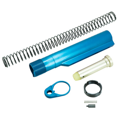 Timber Creek Outdoors AR15 Mil-Spec Buffer Tube Kit Blue Anodized