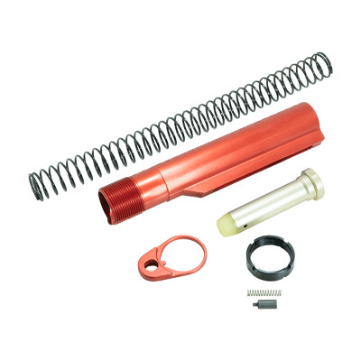 Timber Creek Outdoors AR15 Buffer Tube Kit Red Anodized