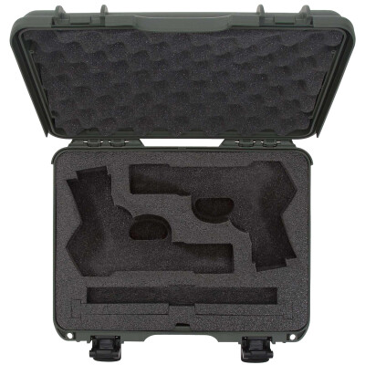 Nanuk 910 Waterproof and Airline Approved Hard Case Double Pistol