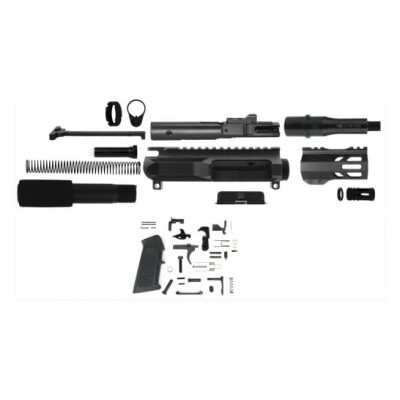 TacFire AR-15 Unassembled Pistol Kit 5.56 NATO 7.5" Barrel M-LOK Handguard Black