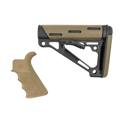Hogue AR-15 Pistol Grip/Mil-Spec Collapsible Stock FDE
