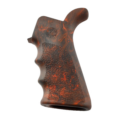 Hogue Overmold Rubber AR-15 Pistol Grip Red Lava
