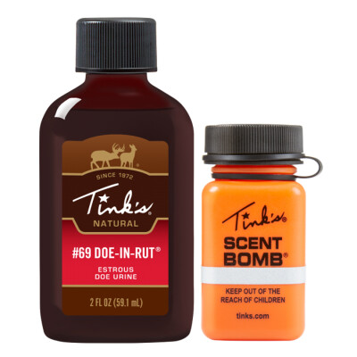 Tink's #69 Doe-In-Rut Buck Lure and Scent Bomb 2 oz Bottle