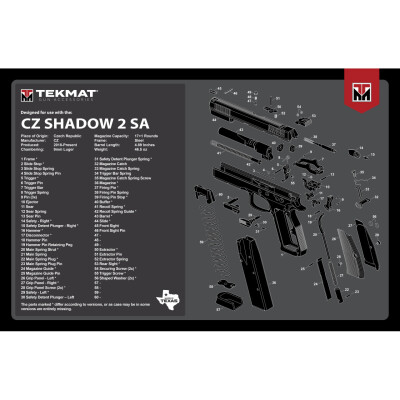 TekMat Classic Gun Cleaning Mat CZ Shadow 2