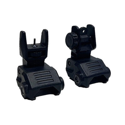 NcSTAR Low Profile Picatinny Flip Up Sights Black