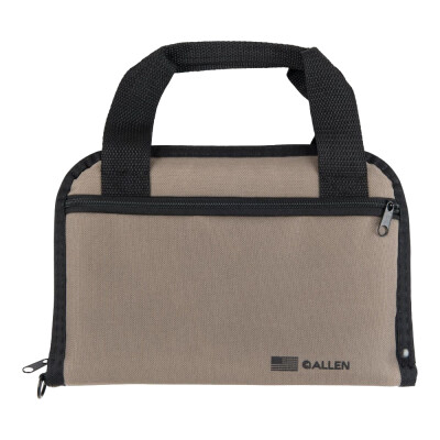 Allen Pistol Tote With Pocket 11" Taupe