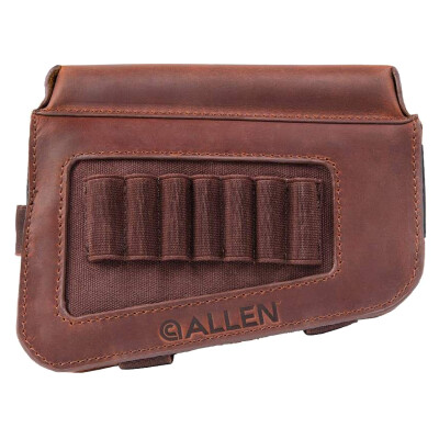 Allen Westcliff Leather Cartridge Carrier with Cheek Piece 7 Rounds