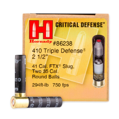 Hornady Critical Defense .410 Bore Shotshell 200 Rounds 2-1/2" Triple Defense 235 Grains
