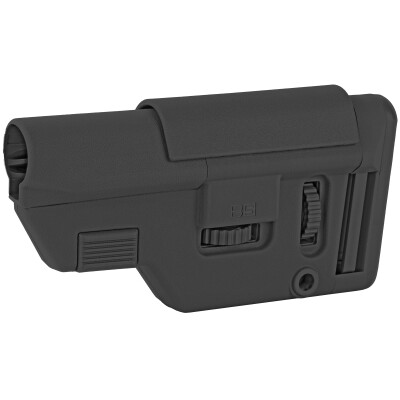 B5 Systems 556 Collapsible Precision Stock AR-15 Stock Mil-Spec Diameter Carbine Receiver Extension Compatible Polymer Black