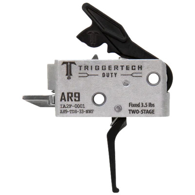 TriggerTech AR9 Duty Two-Stage Flat Trigger 3.5 lbs