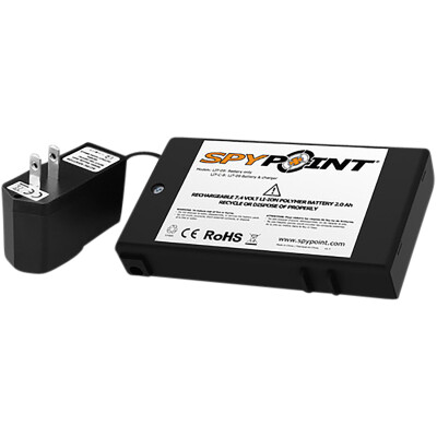 SPYPOINT LIT-C-8 Lithium 7.4V Battery Pack and Charger