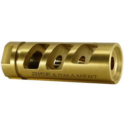 RISE Armament AR Compensator .30 Caliber 5/8x24 Gold