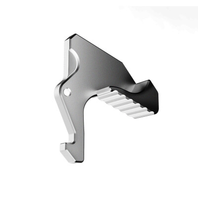 RISE Armament AR-15 Extended Charging Handle Latch Silver