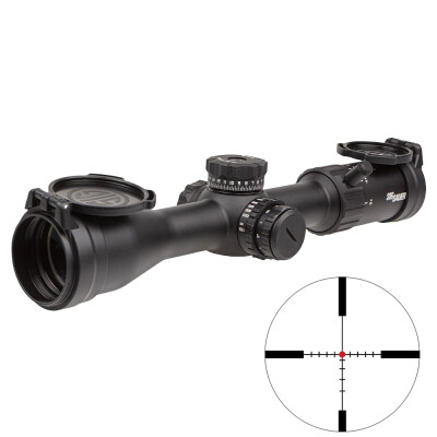SIG Sauer Whiskey 4 3-12x44mm Rifle Scope SFP BDC-1 Illuminated Reticle