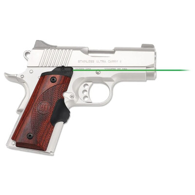Crimson Trace Rosewood Green Lasergrip for 1911 Compact