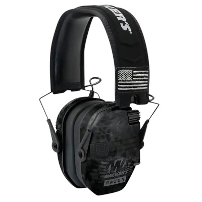 Walker's Game Ear Razor Slim Patriot Series Electronic Earmuffs Kryptek Highlander/Black