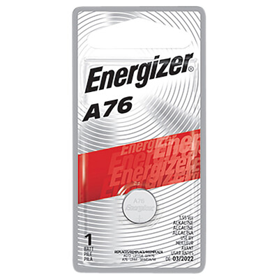Energizer Miniature Alkaline A76 Battery Package of 72