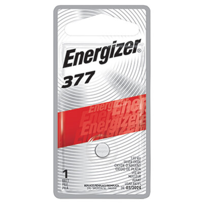 Energizer Silver Oxide 377 Battery Package of 72