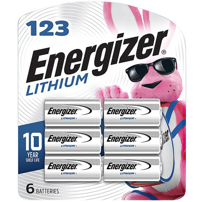 Energizer Lithium 123 Battery 24 Packages of 6 Batteries