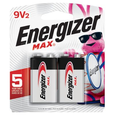 Energizer MAX 9V Alkaline Battery 24 2-Packs