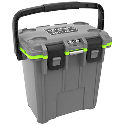 Pelican 20QT Elite Cooler Dark Gray/Green