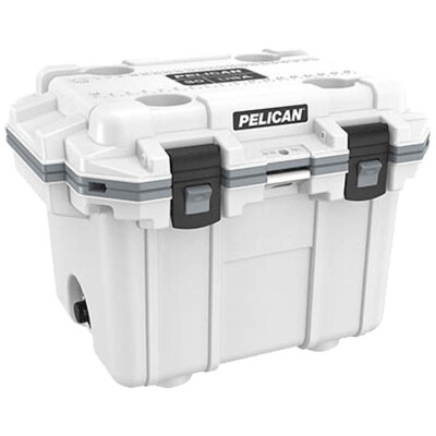 Pelican 30QT Elite Cooler White/Gray