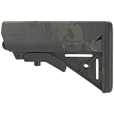 B5 Systems Enhanced SOPMOD AR-15 Stock Mil-Spec Diameter Polymer MultiCam Black