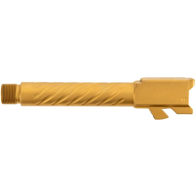 Ballistic Advantage Threaded Barrel for Glock 19 Gen 3-5 Gold Spiral Fluted Premium Series