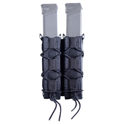 HSGI Double Extended Pistol Mag/Baton TACO MOLLE Mount Black