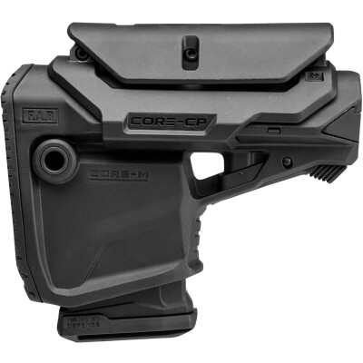 FAB Defense GL-CORE M CP AR-15 Stock with Cheek Piece Black