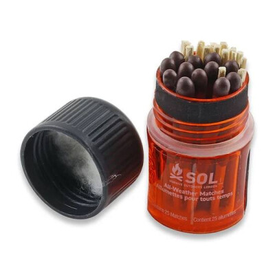 SOL All-Weather Matches, 25 Count