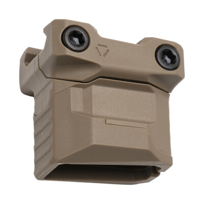 Strike Industries Picatinny Stacked Angled Grip with CMS FDE
