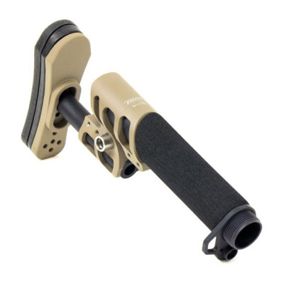 ODIN Works Zulu Adjustable Stock with Buffer Tube and Back Plate Flat Dark Earth