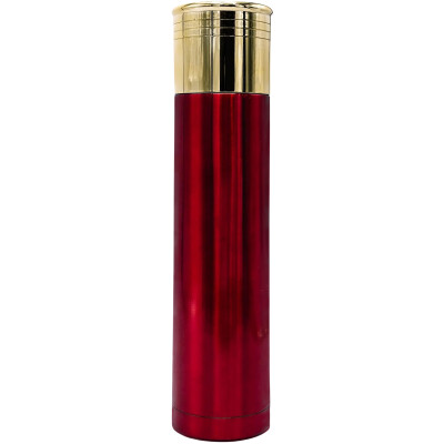 Caliber Gourmet Shotgun Shell Red Insulated Thermos Bottle 1 Liter