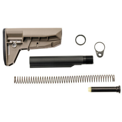 BCM Mod 2 AR-15 Stock Kit with MK2 RMS Buffer Tube FDE