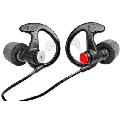 SureFire EP7 Sonic Defender Ultra Earplugs Foam Tipped 28dB NRR Black Medium 25 Pair Bulk Pack EP7-BK-MPR-BULK