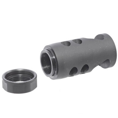 Ruger Precision Rifle Hybrid Muzzle Brake .30 Caliber Threaded 5/8x24 Alloy Steel Matte Black