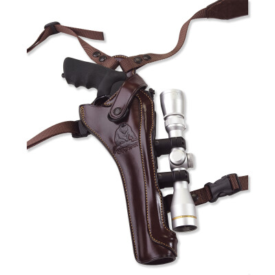 Galco Kodiak Hunter Shoulder Holster Right Hand Fits S&W 500 with 8-3/8" Barrel and Scope Leather Havana