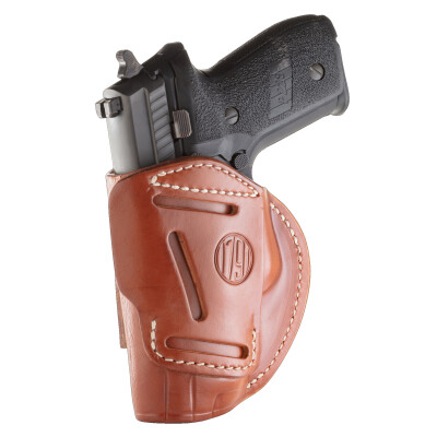 1791 Gunleather 4 Way WH-5 Multi-Fit IWB/OWB Concealment Holster for Full Size/Compact Semi Auto Models Right Hand Draw Leather Classic Brown