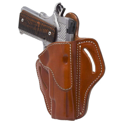 1791 Gunleather Open Top Multi-Fit OWB Belt Holster for Full Size 1911 Semi Auto Models Right Hand Draw Leather Classic Brown